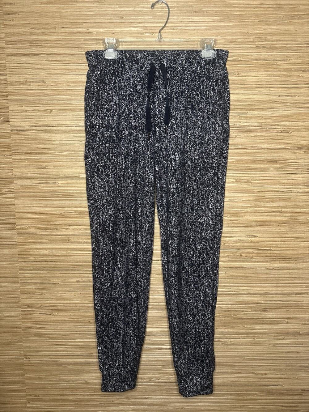 Lululemon Ready to Rulu Jogger Pants Suited Jacquard Black & White Sz 6
